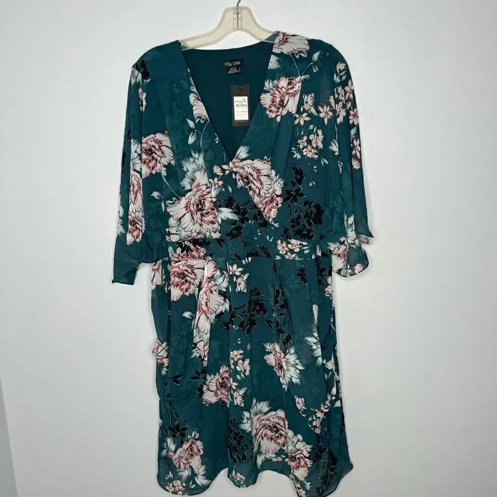 City Chic foral dress size XXL/24